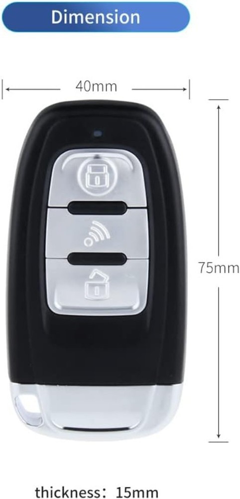 EC003 Smart Key PKE Passive Keyless Entry Car Alarm System Push Start Button ...