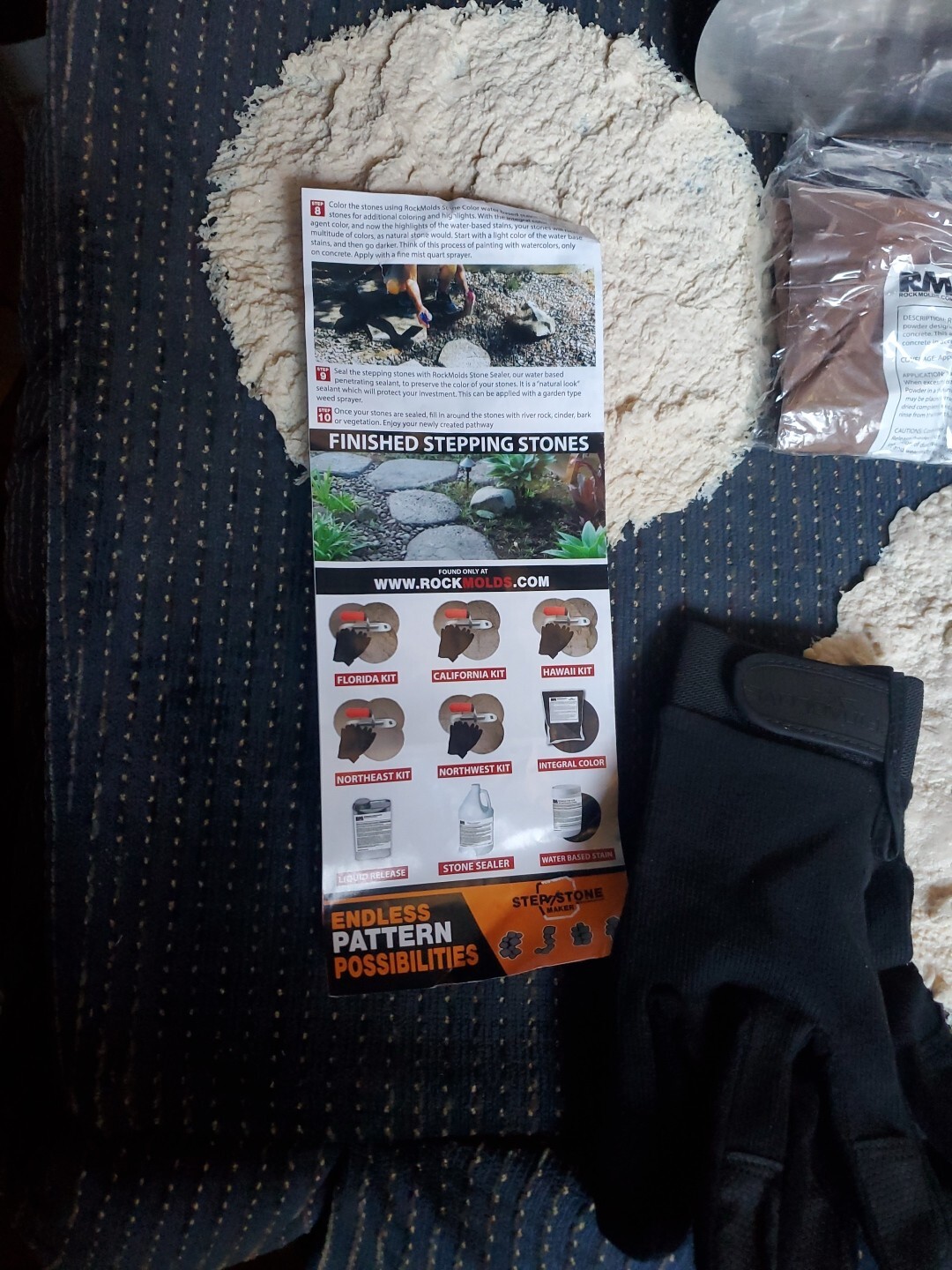 Rockmolds Spidastamp Florida Kit Cocrete Stone Pattern Maker