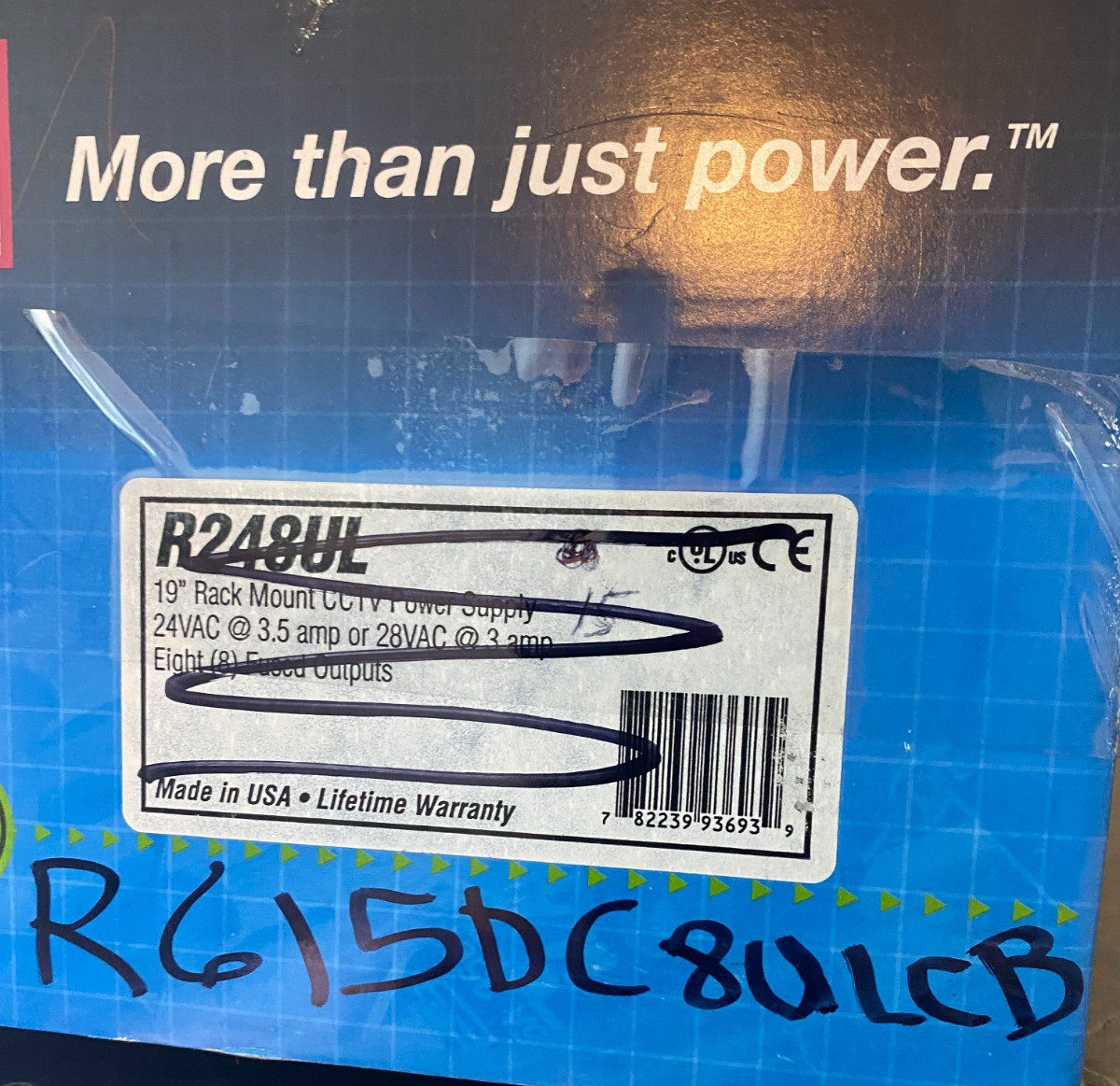 ALTRONIX Power Supply 8PTC 6-15VDC @ 4A Rack: Power Supply, 115V AC R615DC8ULCB