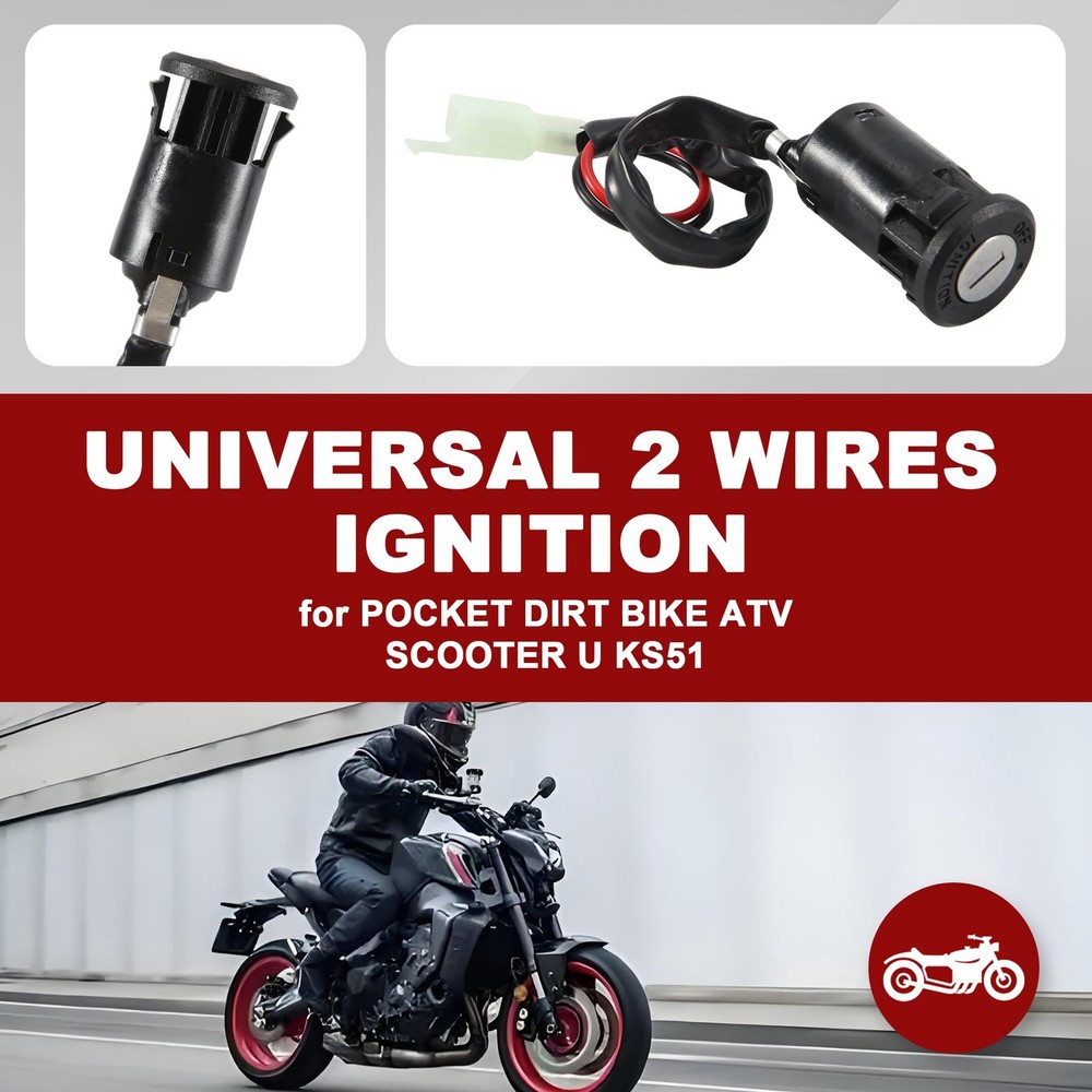 1 set ATV ignition key switch universal setting 2 wire ignition 1922