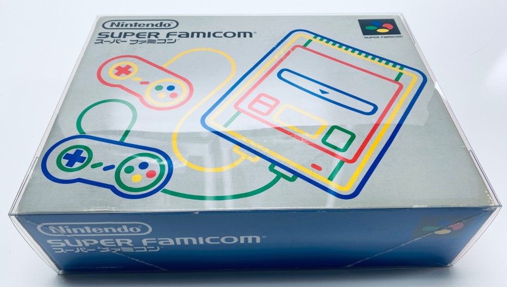 1 Console Box Protector For SUPER FAMICOM Console boxes. Clear Display Case
