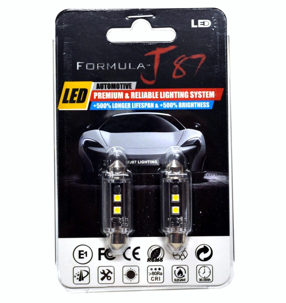 LED Light Canbus Error Free 211-2 5W Warm White Two Bulb Interior Map Replace K