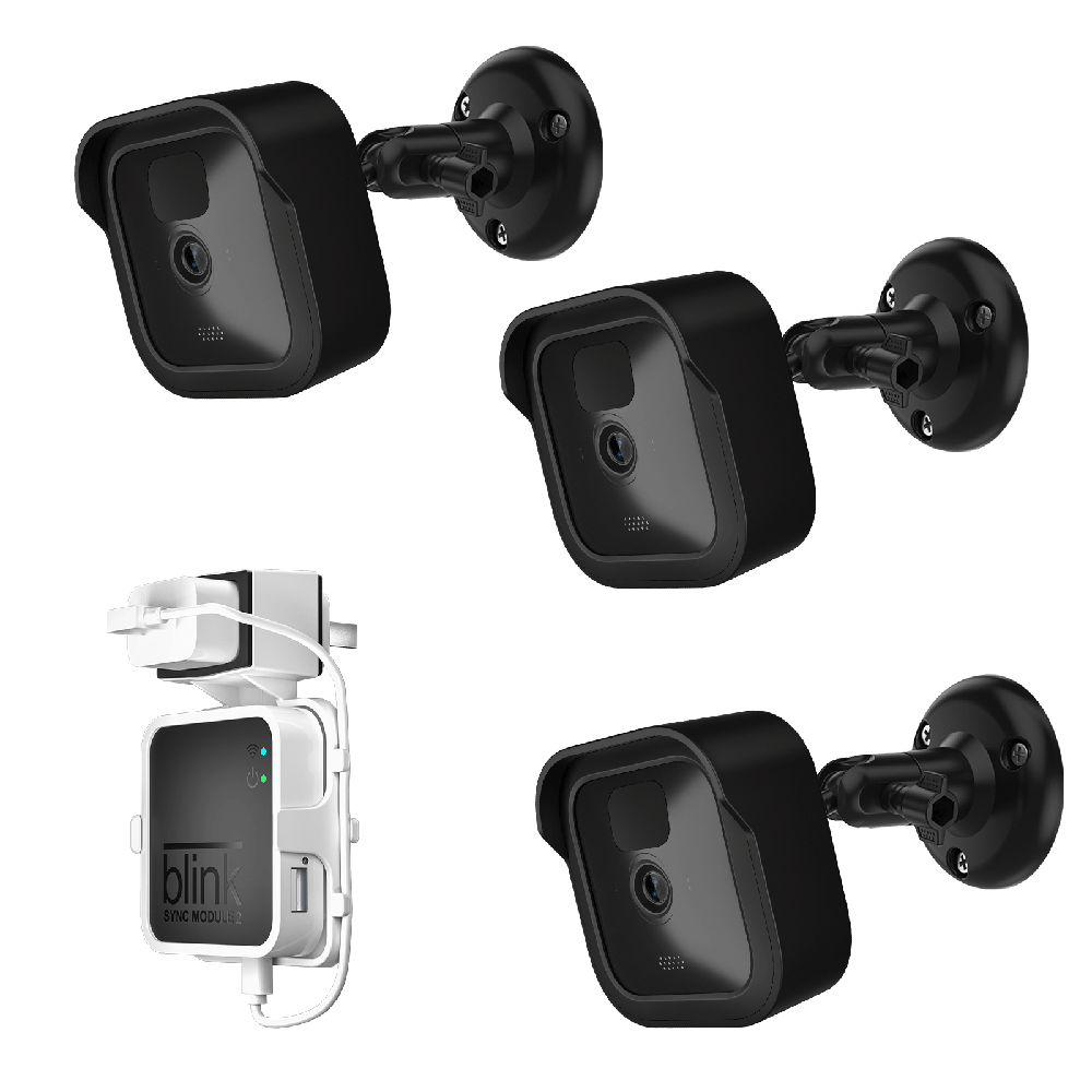 Wall Mount Bracket Protective Case for All-new Blink Outdoor Blink Sync Module 2