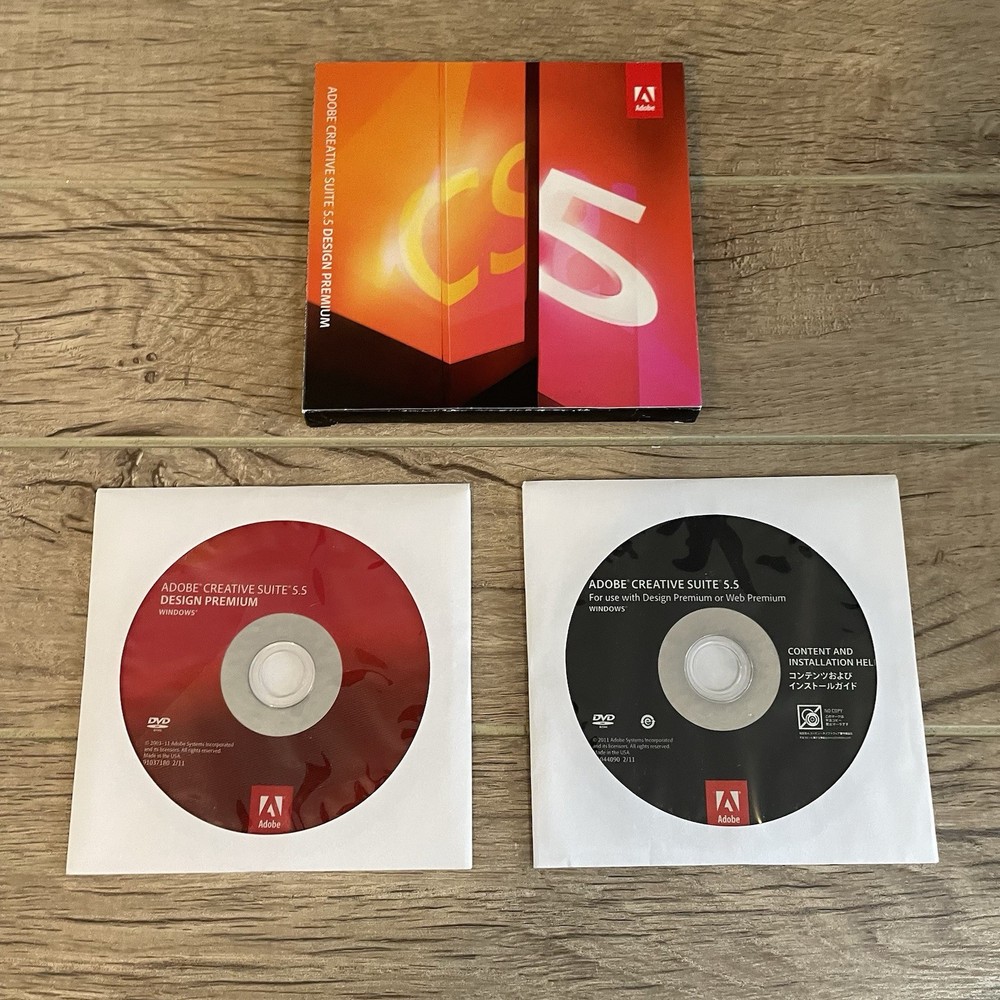 Adobe CS5.5 Design Premium for Windows DVD Version InDesign Photoshop Flash