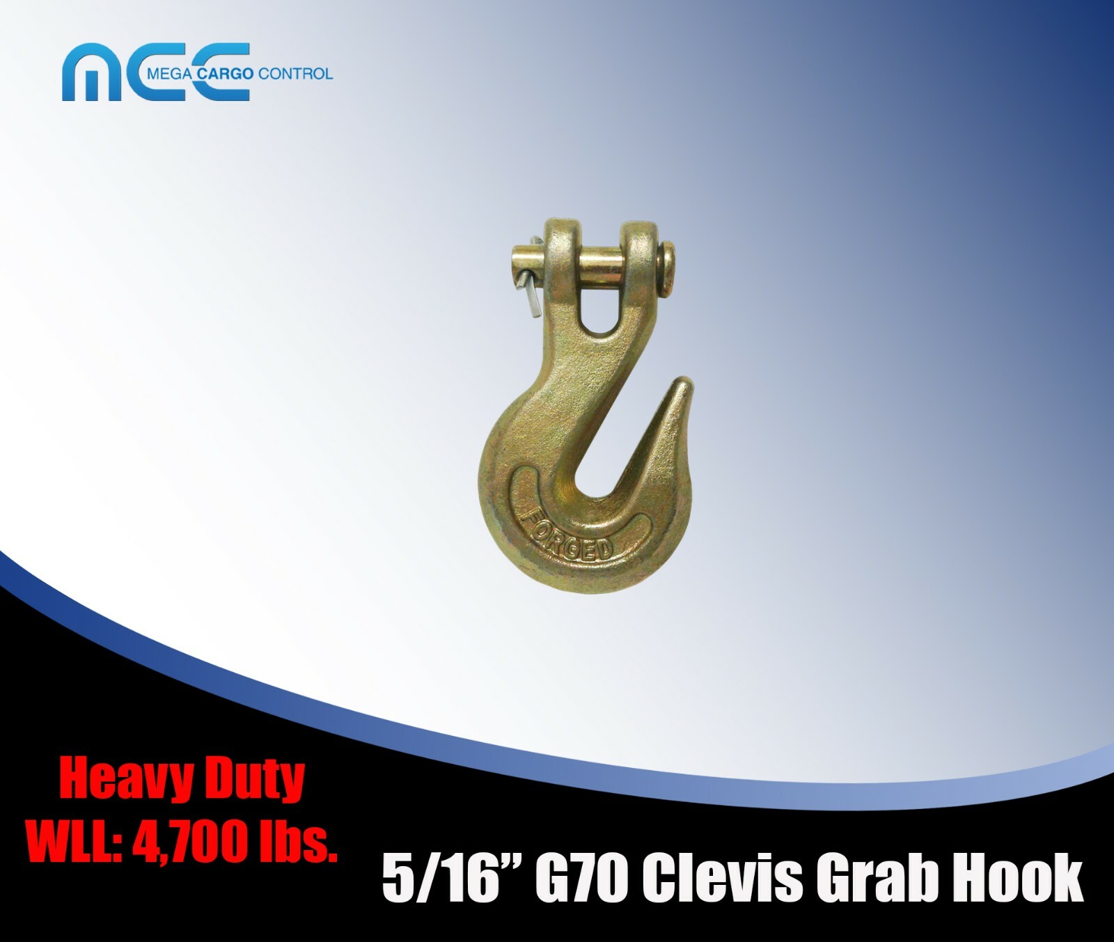 G70 Heavy Duty Tow Chain Clevis Grab Hook for Flatbed Trailer Truck Transport