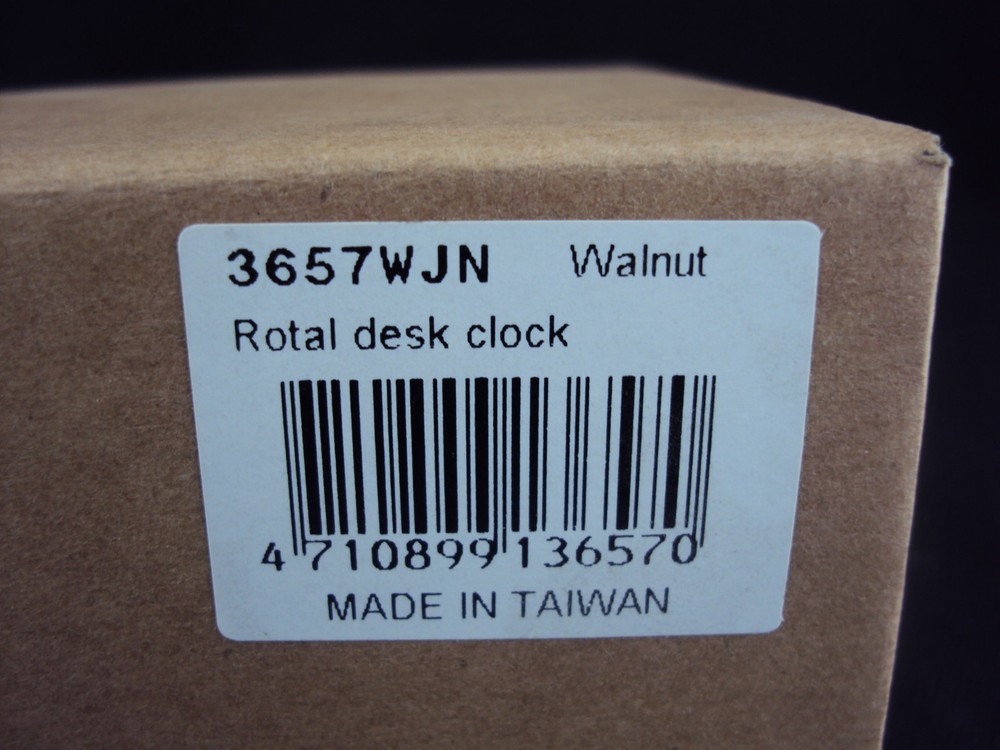 Executive Nested Desk Clock ~ Woodessen ~ Solid Walnut, Free USA Shipping!!
