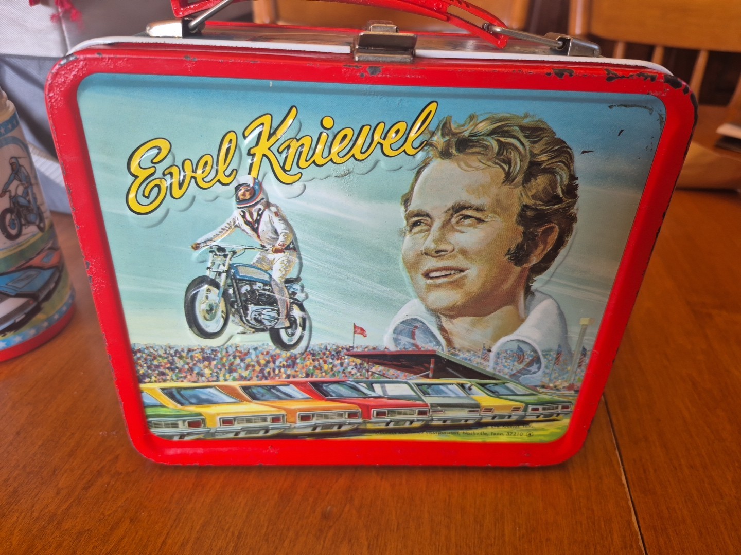 1974 evel knievel lunch box