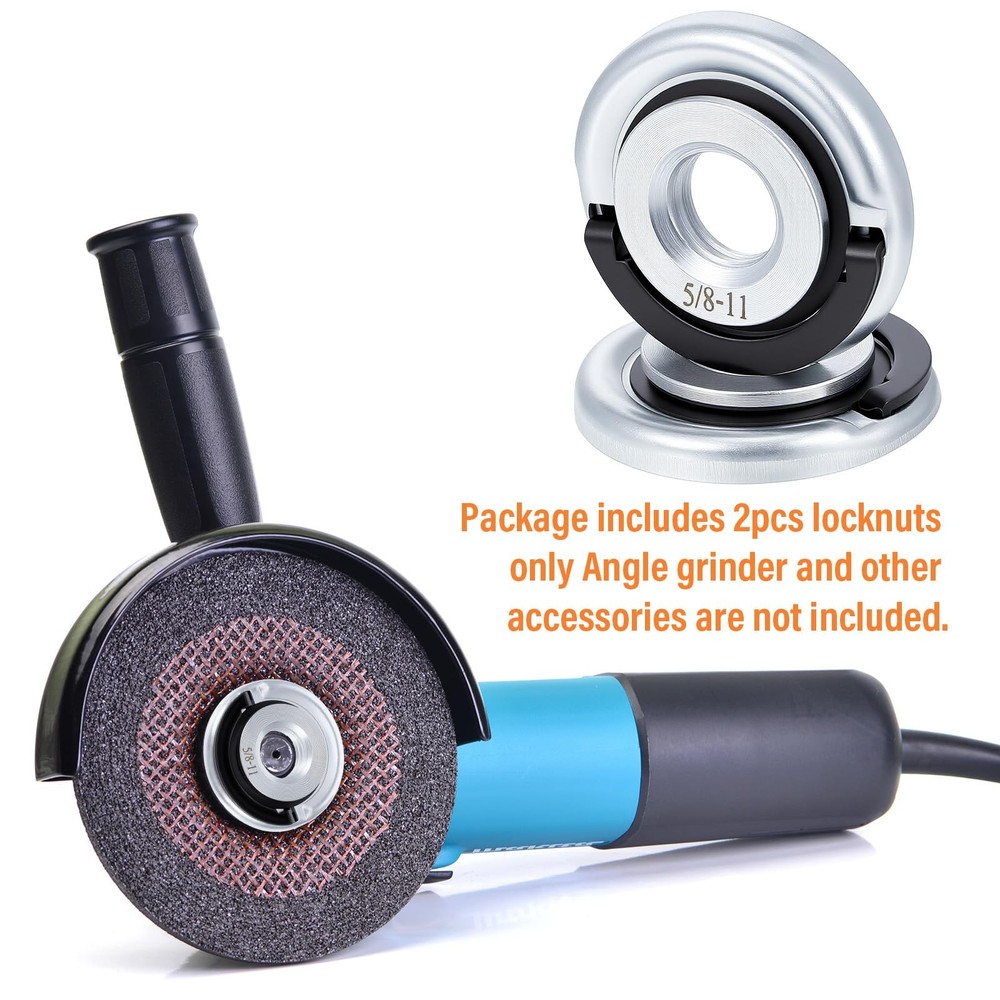 Angle Grinder Flange Nuts with 5/811 Inch Thread Quick Release Nut Metal Angl...