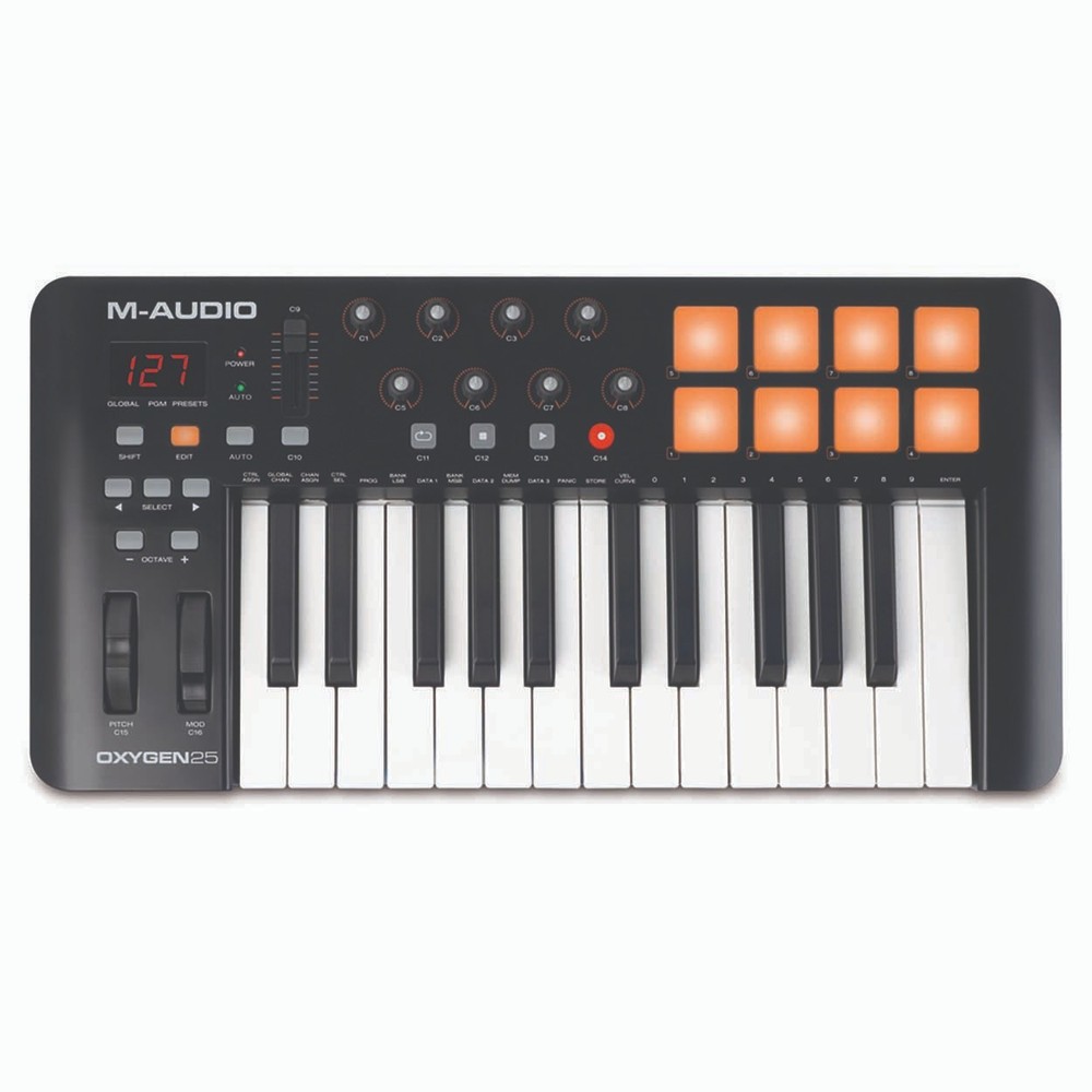 M-Audio Oxygen 25 MKIV MIDI Keyboard Controller 25-Key USB DAW Pads Knobs