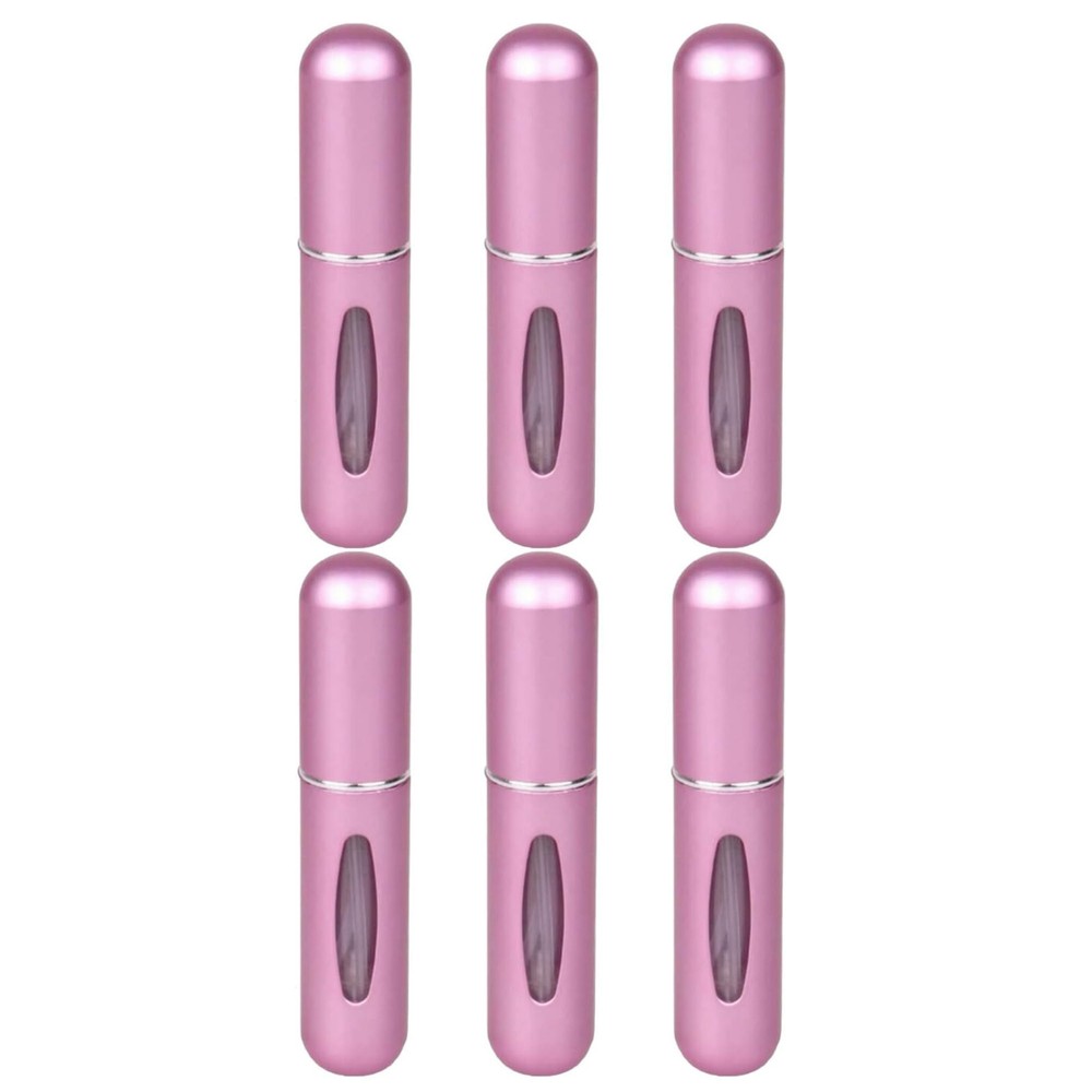 Refillable Perfume Atomizer Spray Bottles for Travel 5ml Pink 6 Pack