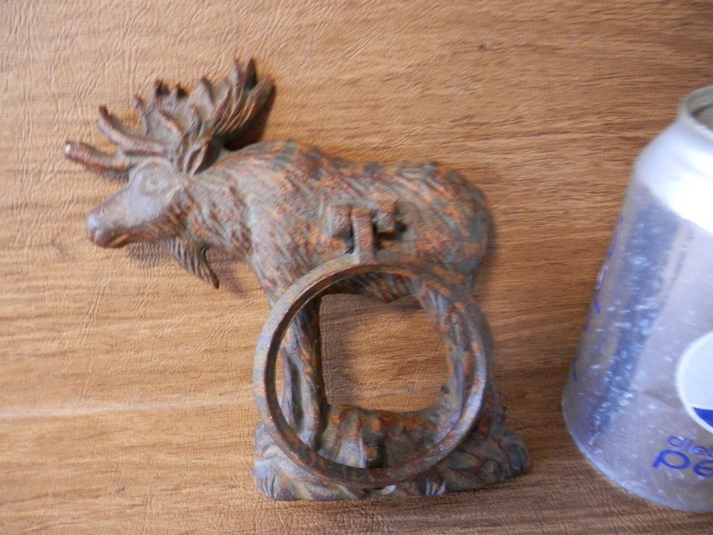 Cast Iron Moose Door Knocker - Rustic - Free S/H