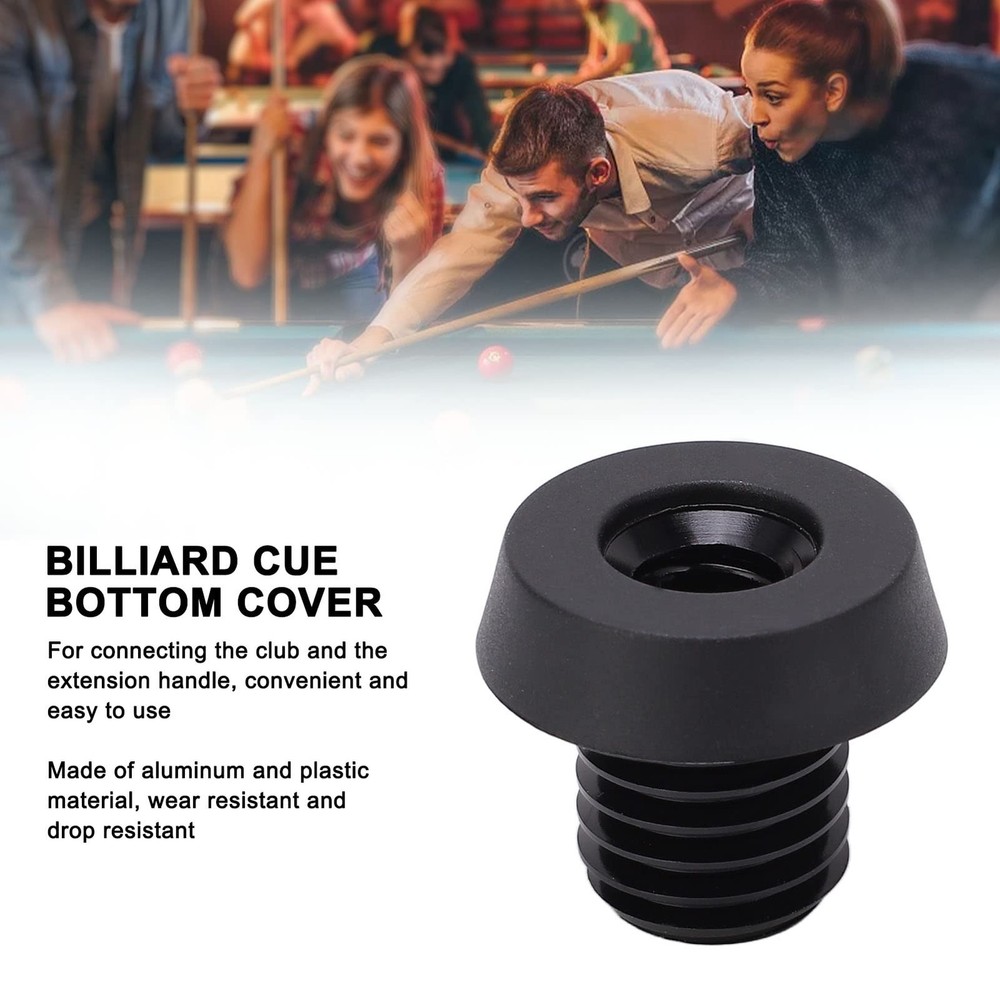 Billiard Cue Rubber Block Butt Connected Extension Bumper Pool Accessories