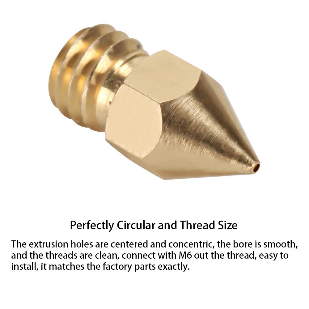 30PCS 0.2mm 3D Printer Extruder Nozzles for Anet A8 Makerbot MK8