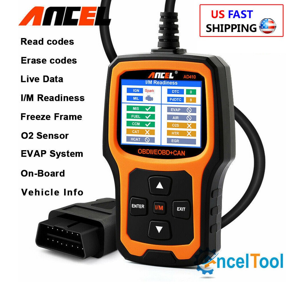 Car OBD2 Diagnostic Scanner Check Engine Light Scan Tool  Code Reader Live Data