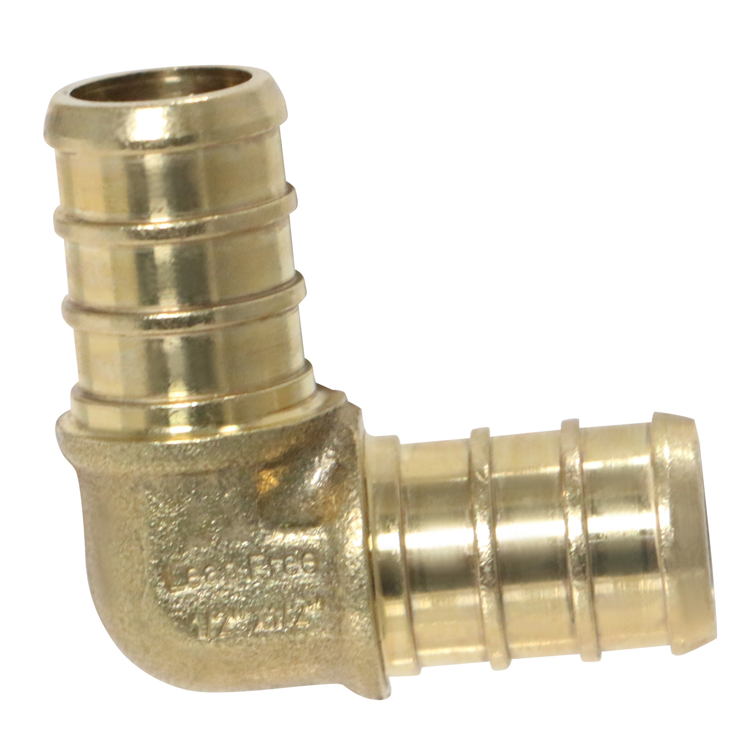50 Pack XFITTING 1/2" Pex B Elbow - Brass Crimp Fittings , Lead Free