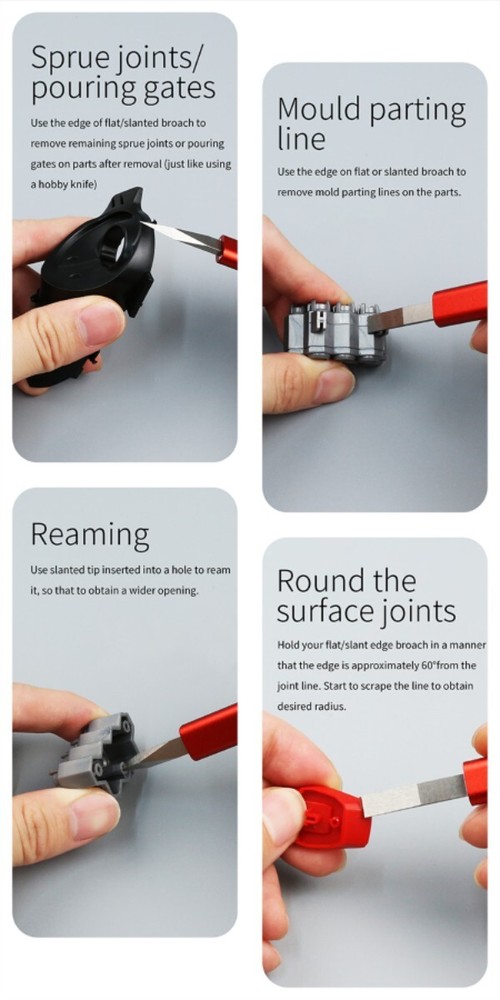 DSPIAE: Broad Edge Utility Knife / Scribber & Bevel Blade - Model Hobby Tool