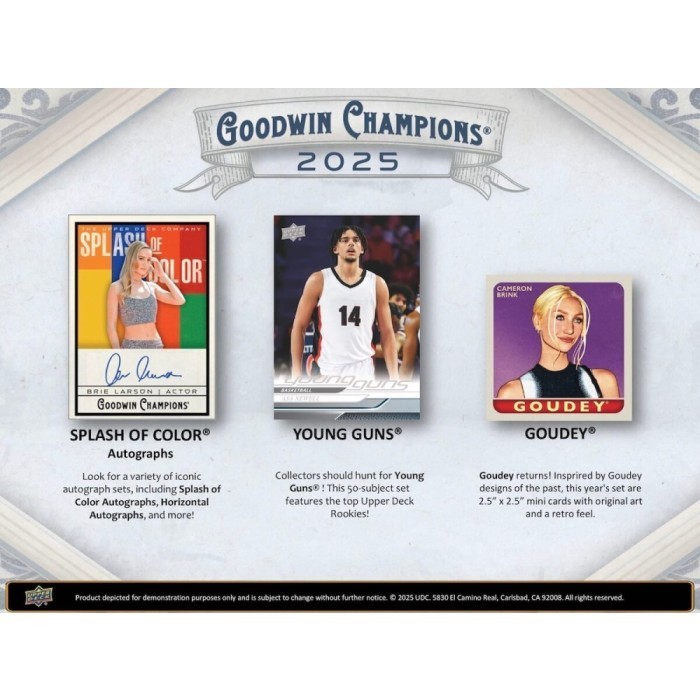 2025 Upper Deck Goodwin Champions Blaster Box