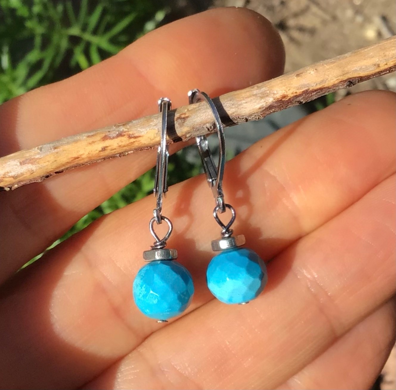 New Turquoise Sundance charm artisan Jewelry handmade earrings