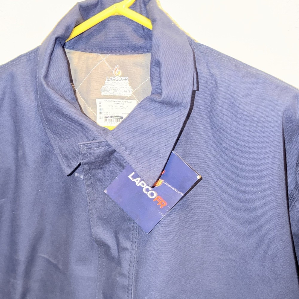 Lapco FR Flame Resistant Work Jacket Navy LAR-REG Construction Industry