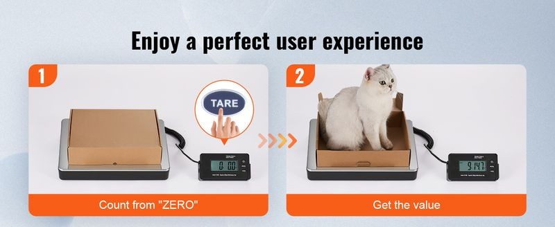 SucceBuy 440lbs Digital Shipping Scale with Timer Tare Function HD LCD Screen...