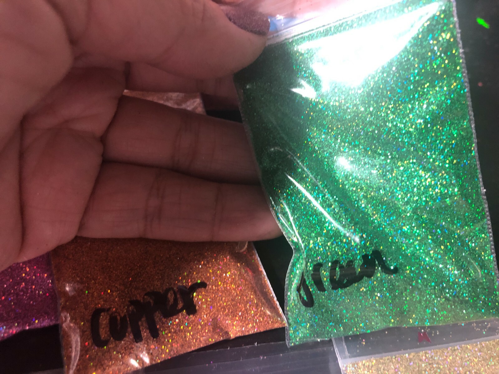 0.2MM Holographic Hexagon fine glitter You Choose Color Nail Art USA