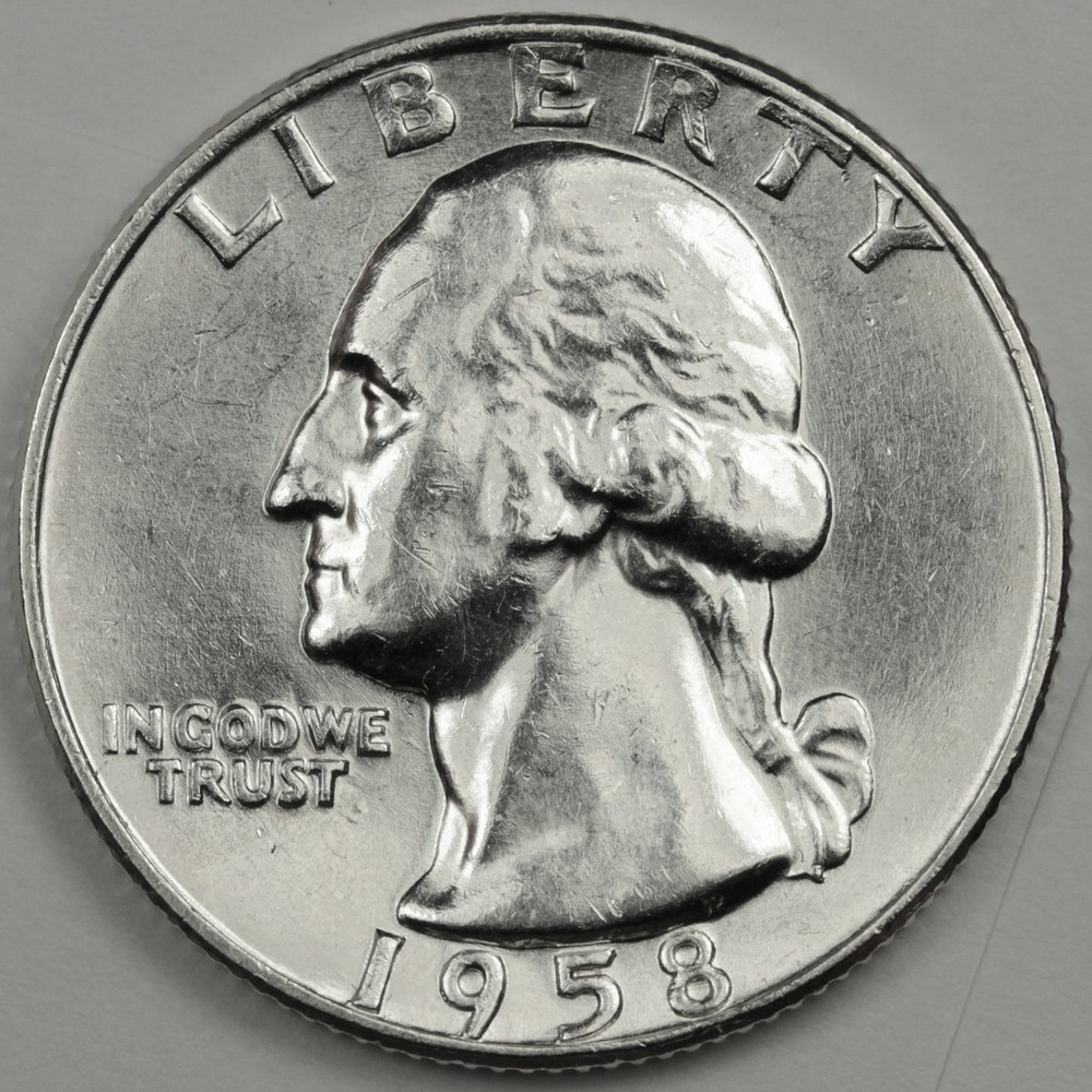 1958-d Washington Quarter.  Nice B.U.  86783   (Inventory A)