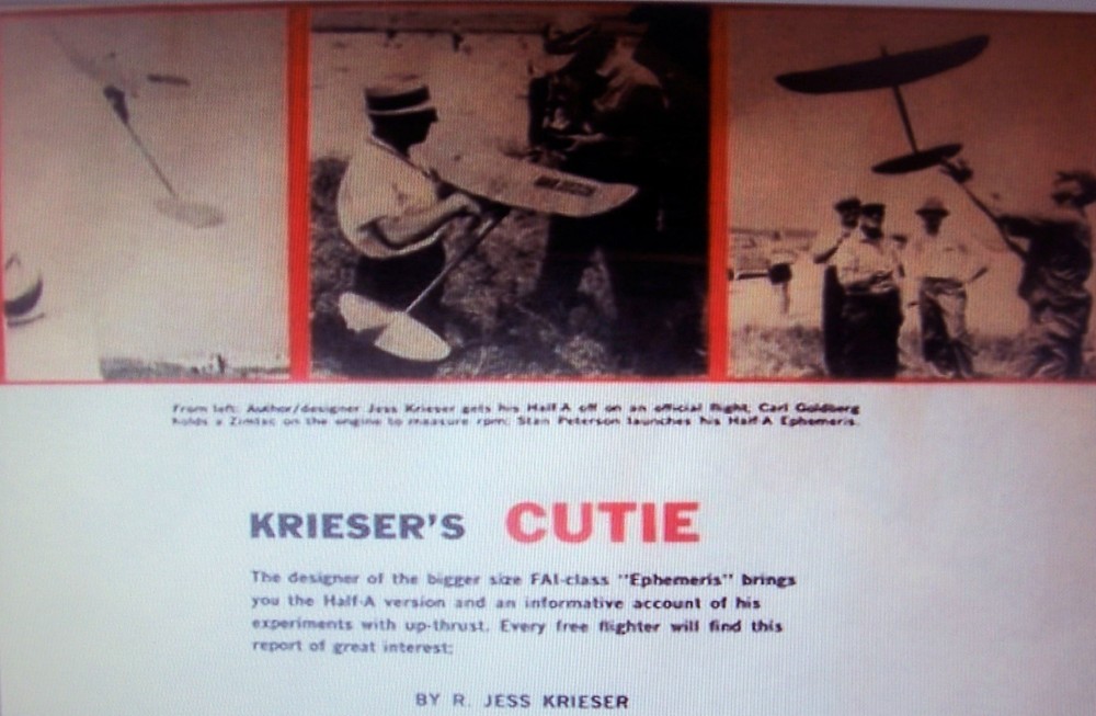 Goldberg's VIKING HI-THRUST PLAN + BUILDING ARTICLE for 1/2A FF Model Airplane