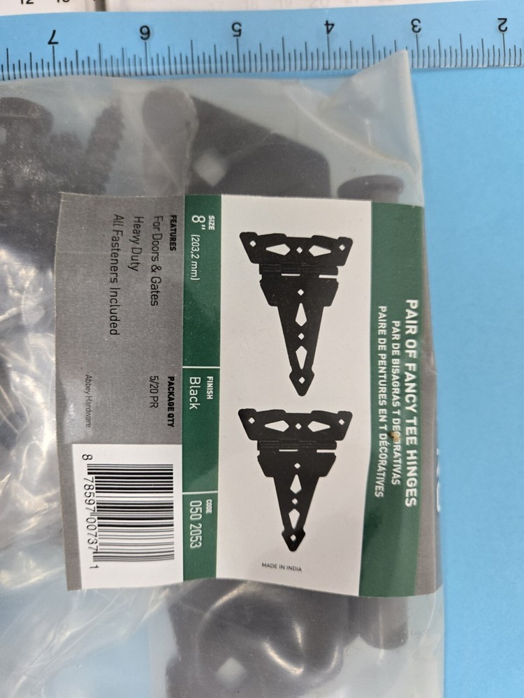 Fancy T-Hinges (Pair) w/hardware