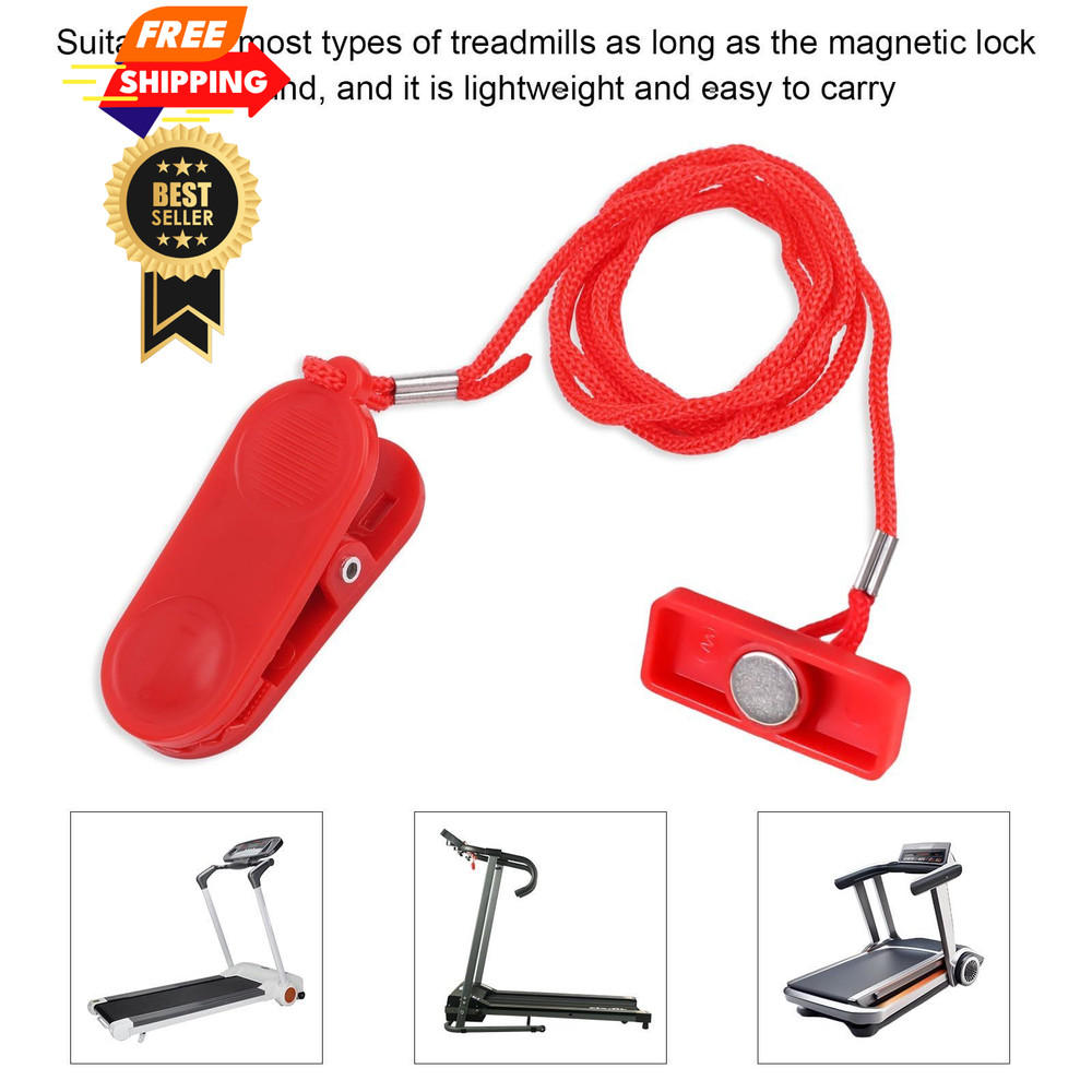 Treadmill Magnet Safety Key Replacement, Universal red