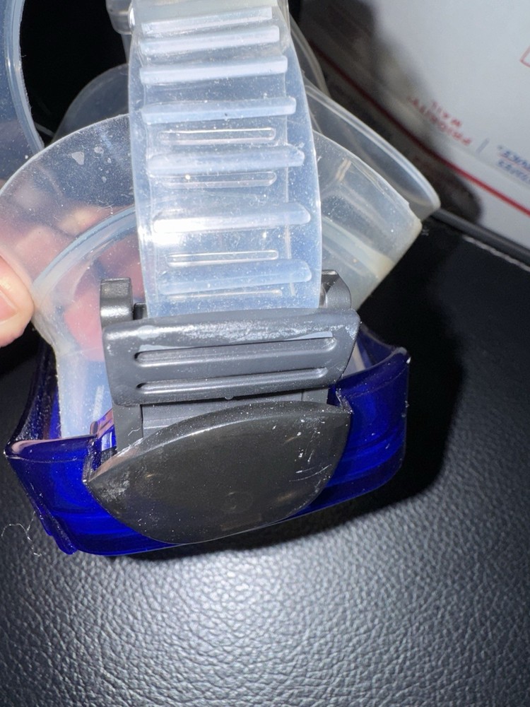 Scuba Max Navigator Scuba Diving Mask Size Medium Blue w/ Case