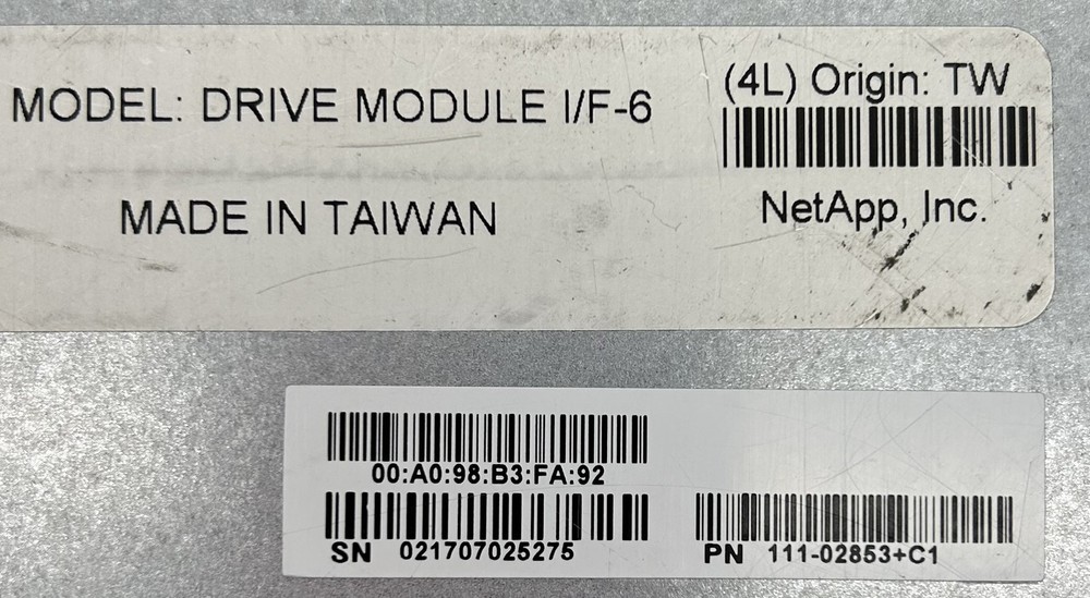 NetApp 111-02853 E2700A CONTROLLER