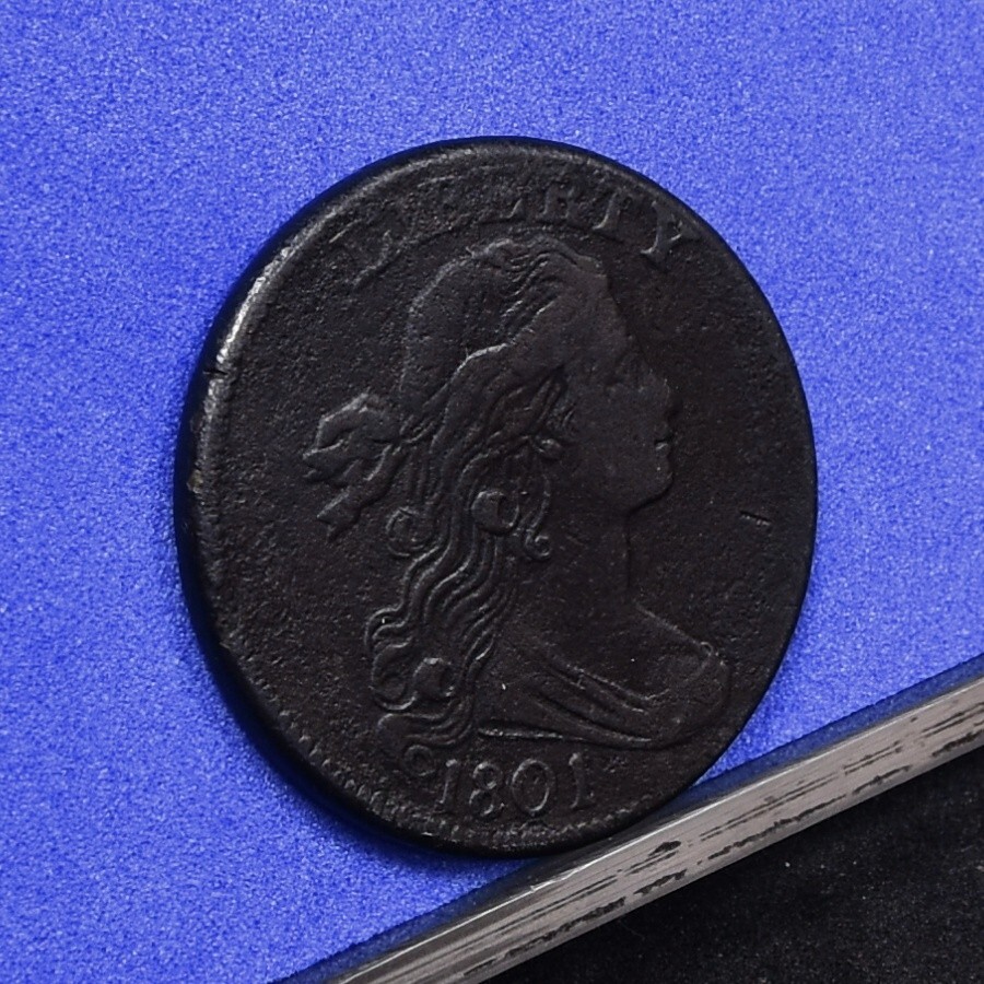 1801 Large Cent - Ch VF Details, Cleaned (#58445-L)