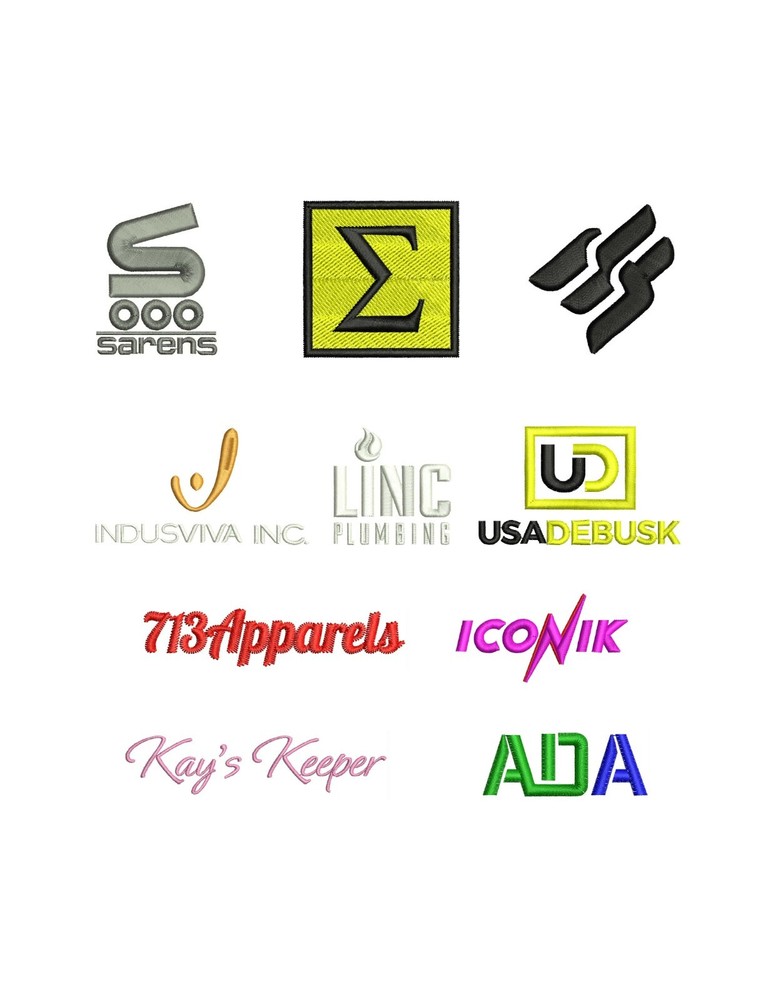 Custom Embroidery Digitizing Services from simple to complex design.