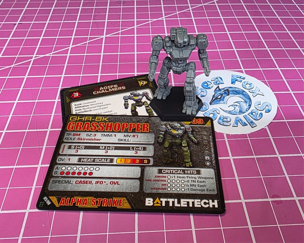 BattleTech Grasshopper Mech -- Northwind Highlander's Command Lance + Cards