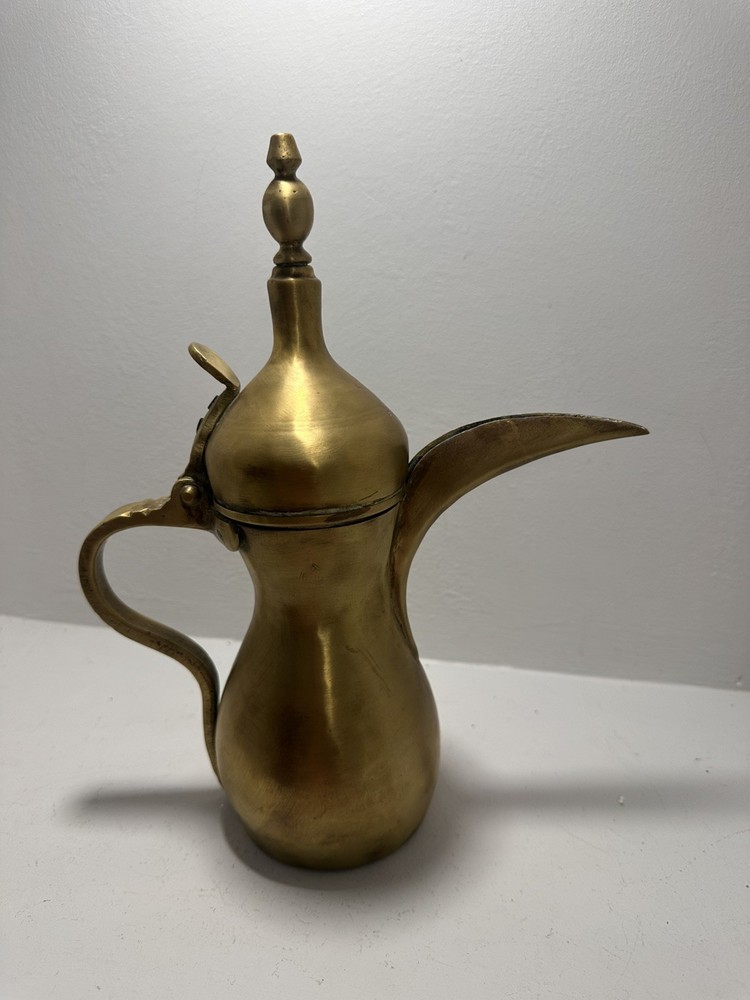 Authentic Antique 19th Cent Middle Eastern Dallah Coffee Pot. HEAVY !