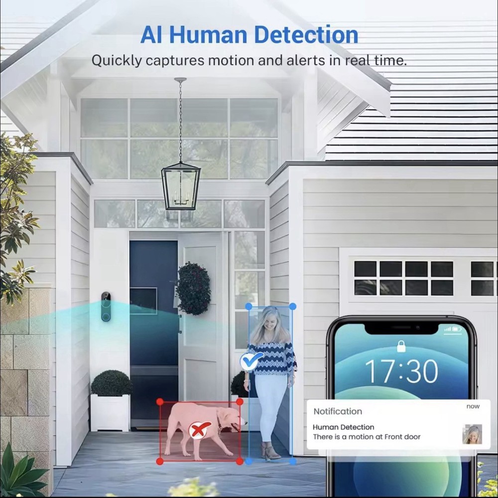 Smart Wireless Video Doorbell Camera