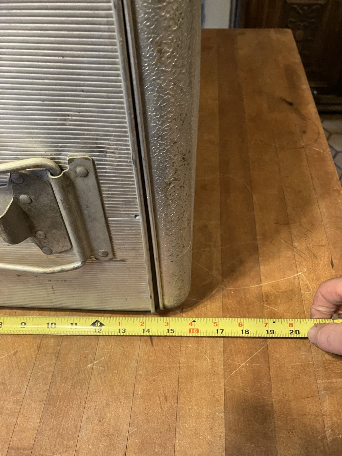 J.C. Higgins Aluminum Cooler Camping Ice Chest Vintage 1950's MCM Sears Roebuck