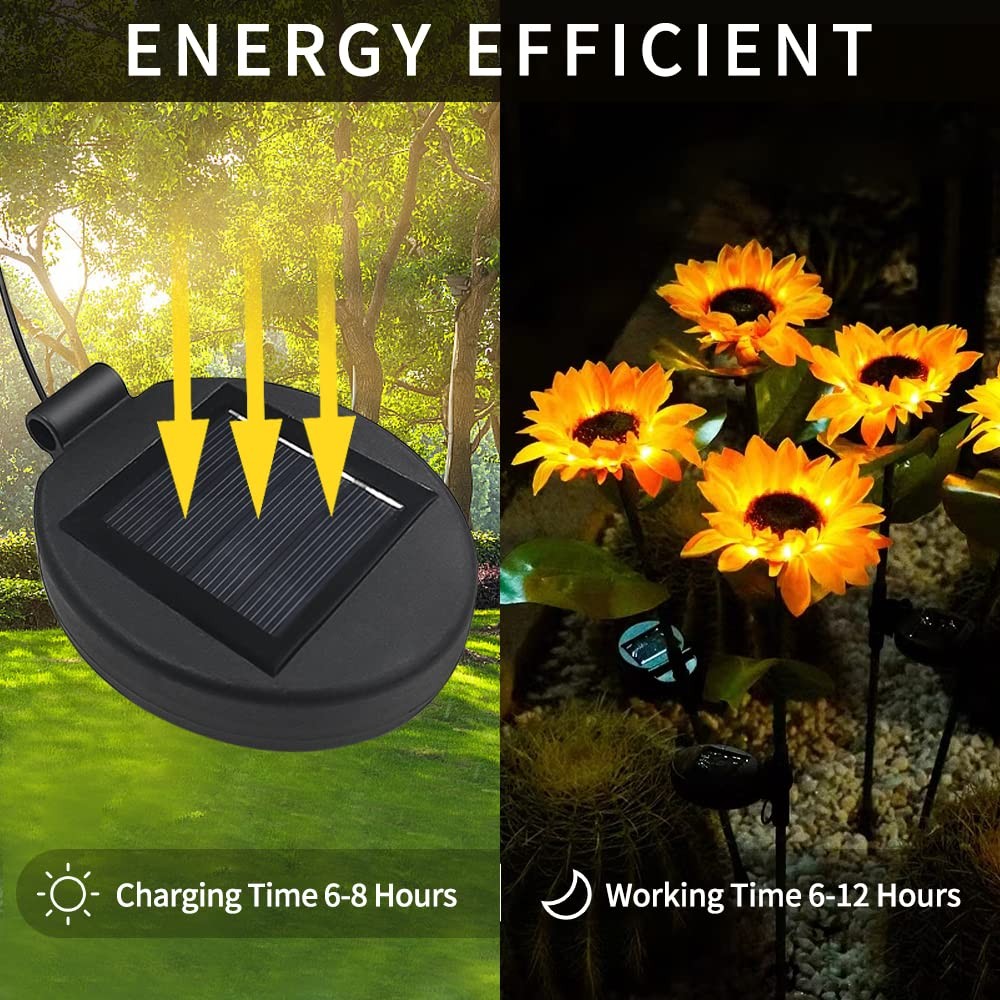 Solar Lantern Light Replacement Top for Flower Light ,LED Solar Panel Lantern...