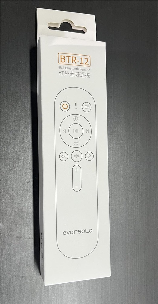 Eversolo BTR-12 Bluetooth Remote, for DMP-A6, DMP-A6 Master, Gen black