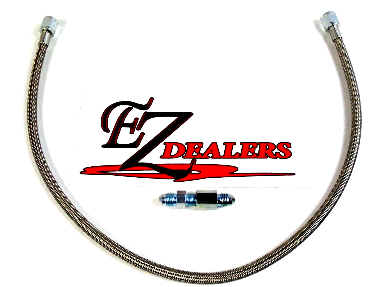 24" Gauge line Kit Oil Fuel Pressure Hose - 4 AN Braided 1/8" NPT FREE SHIPPING