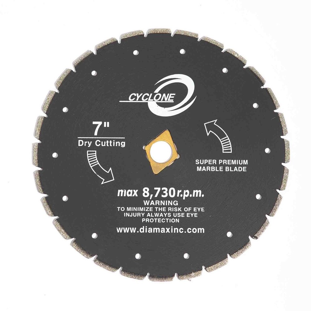 Diamax Super Cyclone Electroplated Marble Diamond Blade - 7"