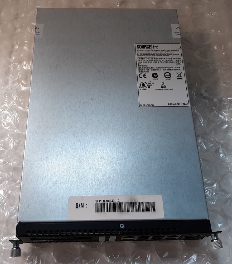 SourceFire CHRY-1U-AC Security Appliance NO AC Adapter