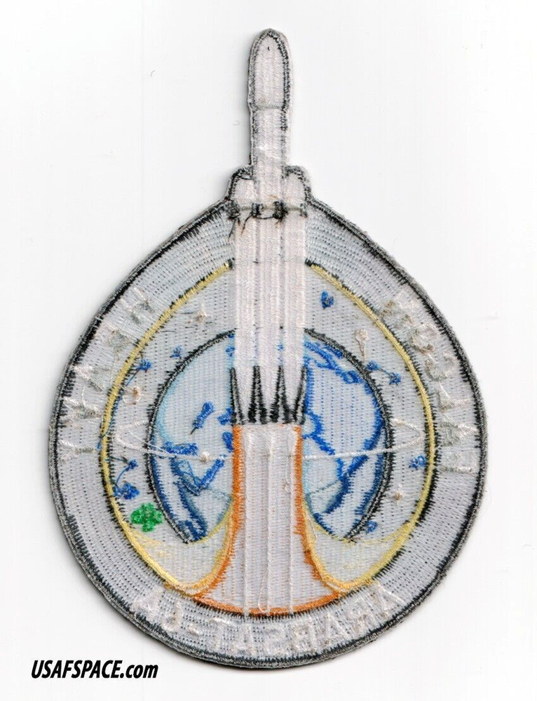 Authentic ARABSAT-6A-SPACEX ORIGINAL-FALCON HEAVY Launch SATELLITE Mission PATCH