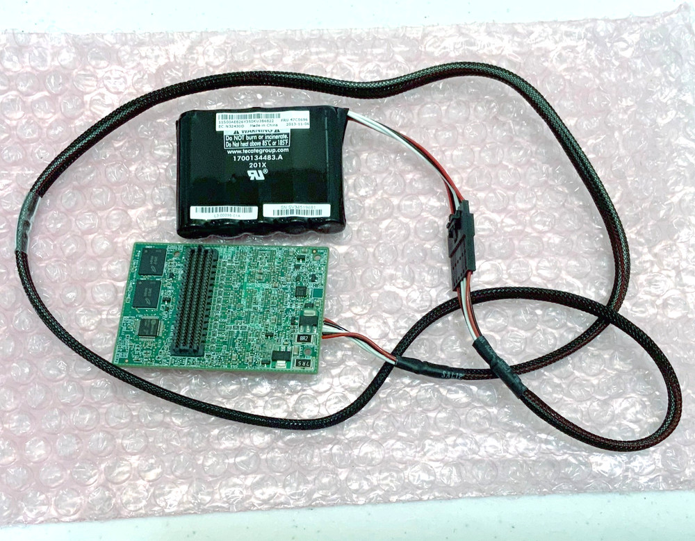 IBM LSI 46C9029 / 81Y4559 ServeRAID M5100 RAID controller with battery 47C8696