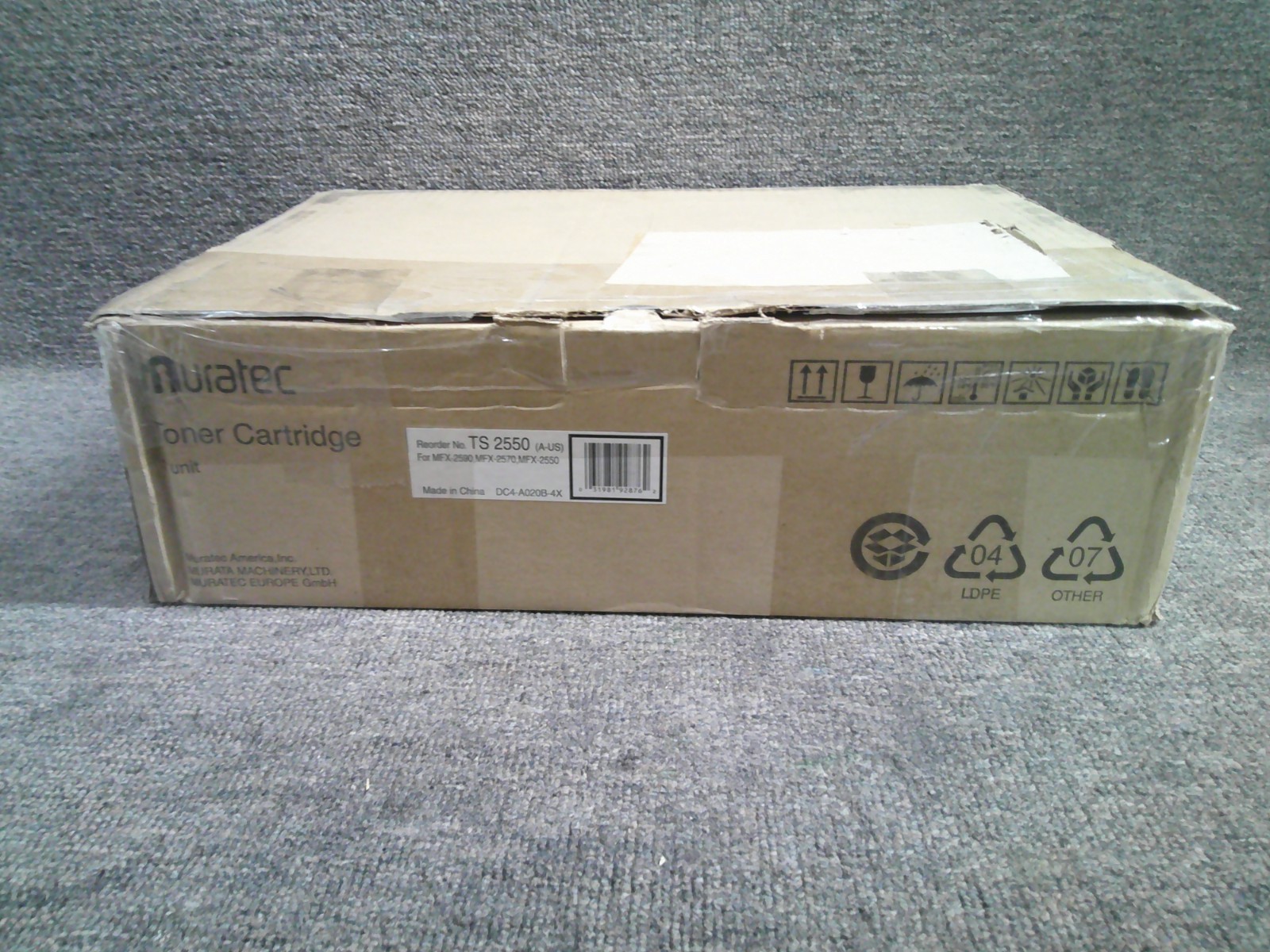 TS 2550 New Genuine Muratec Black Toner Cartridge for the MFX-2590 2570 2550