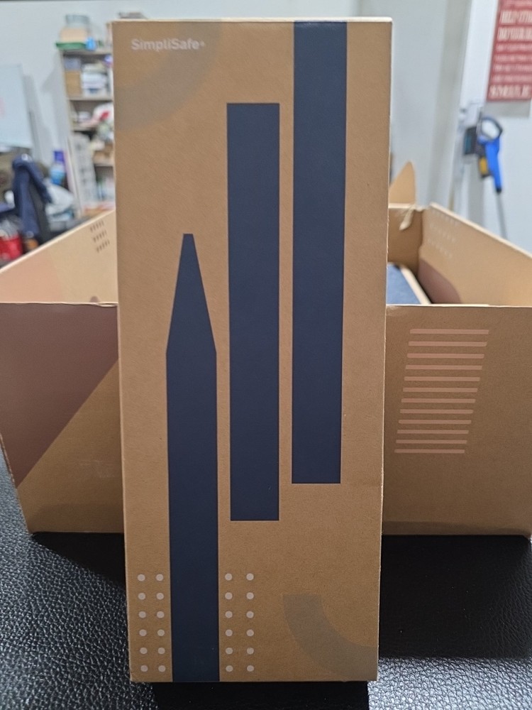 SimpliSafe home security system in its packaging