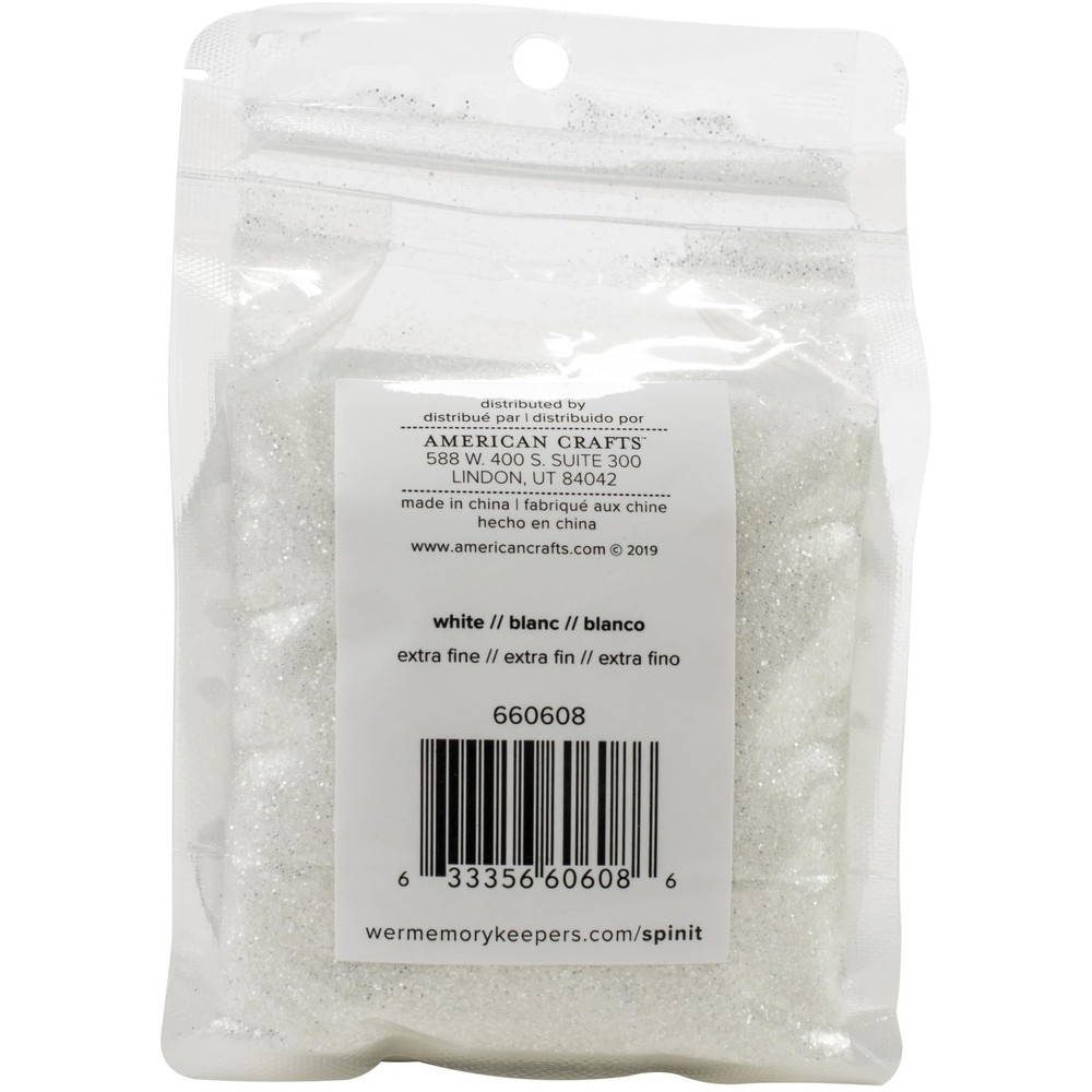 We R Spin It Extra Fine Glitter 10ozWhite