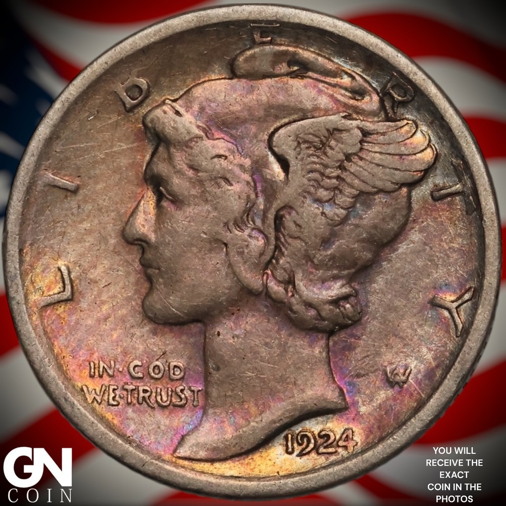 1924 D Mercury Dime B1374