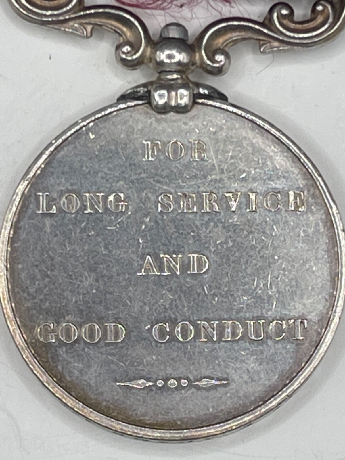 RARE ORIGINAL BRITISH ARMY LS&GC MEDAL OFFICIALLY IMPRESSED NAMED WARWICKSHIRE