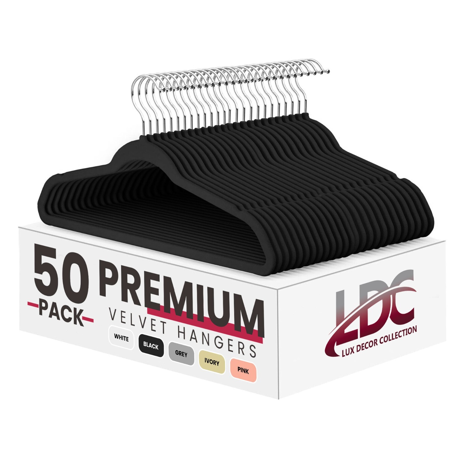 Velvet Hangers Cloths 30/50 Pack Premium Lightweight Space Saver Non Slip Hanger